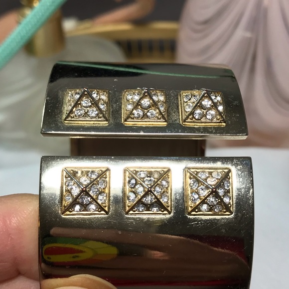 Victoria’s secret rhinestone spike wide cuff gold - Picture 3 of 8